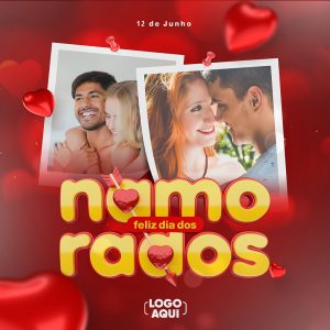 Feliz Dia Dos Namorados 12 De Junho Social Media PSD Editável