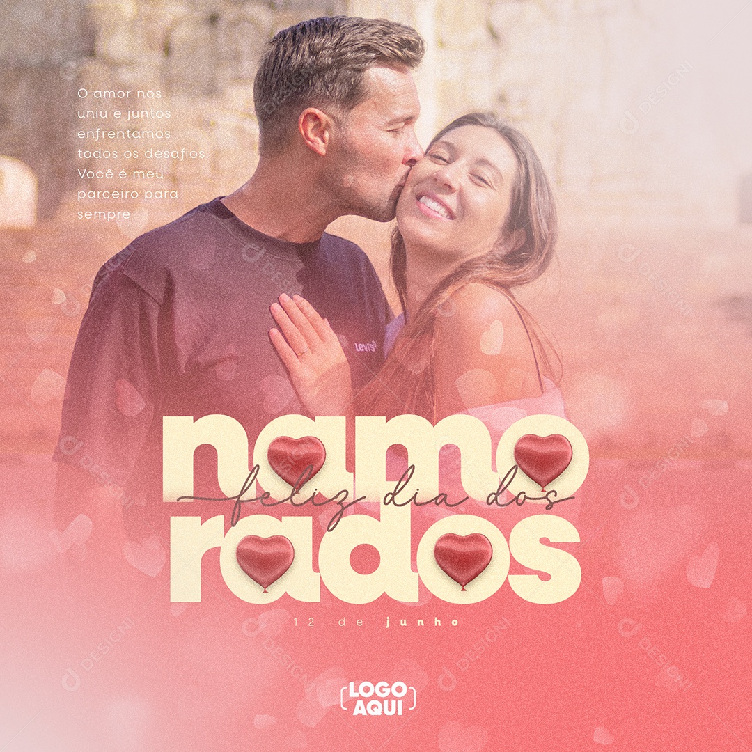 Social Media Dia Dos Namorados 12 De Junho PSD Editável