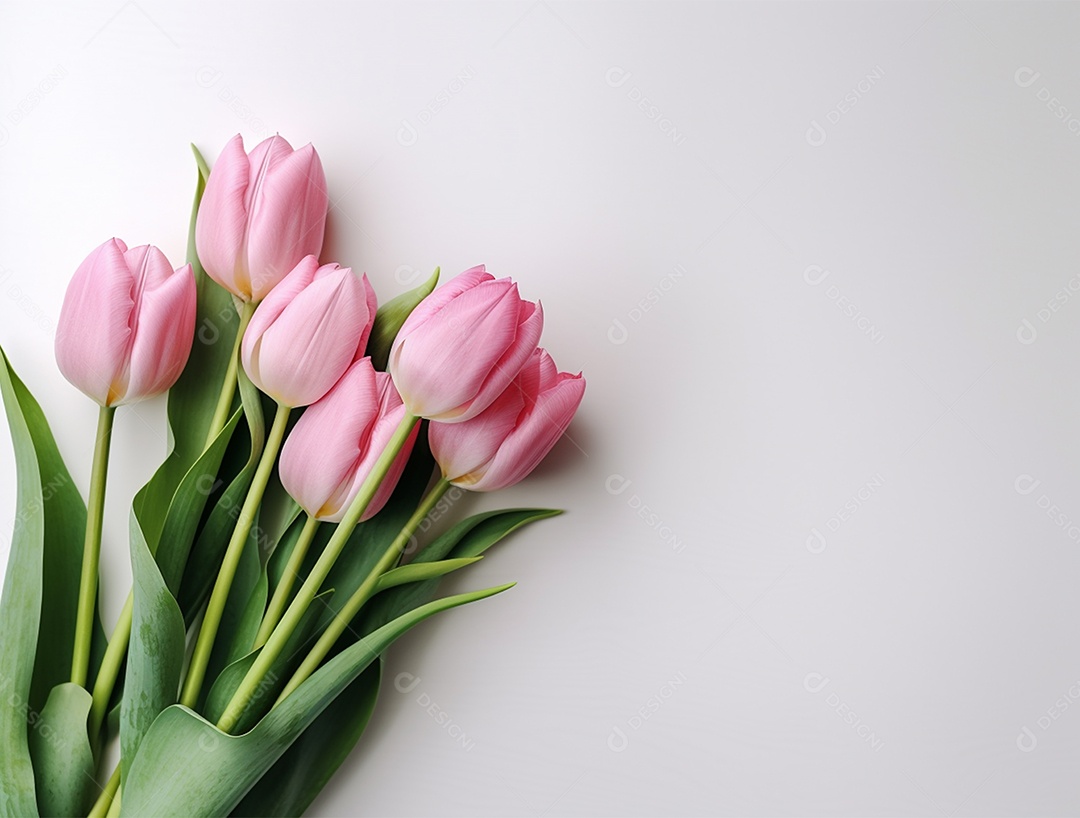 Lindo fundo com tulipas