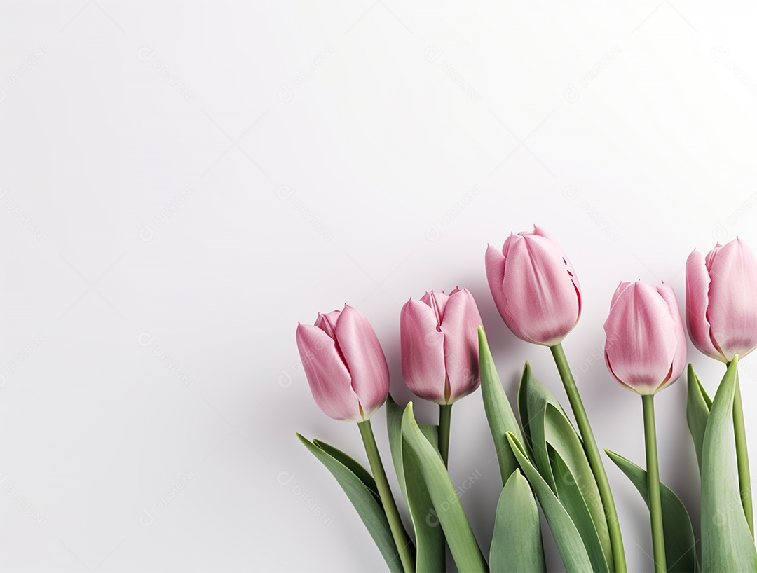 Lindo fundo com tulipas