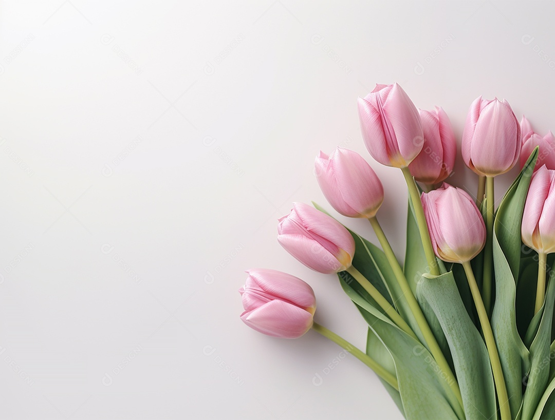 Lindo fundo com tulipas