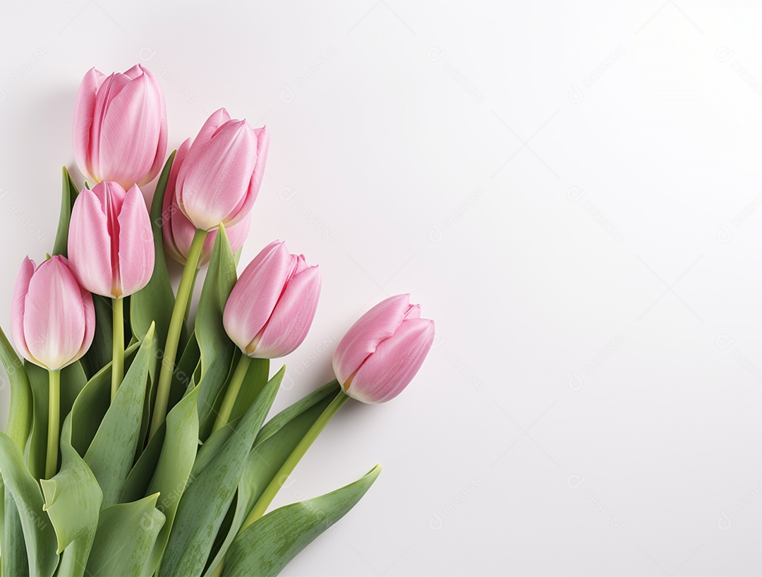 Lindo fundo com tulipas