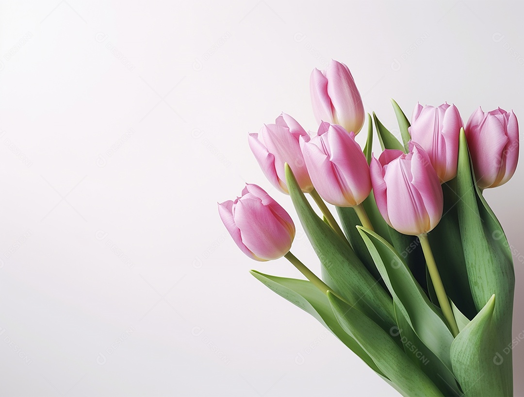 Lindo fundo com tulipas