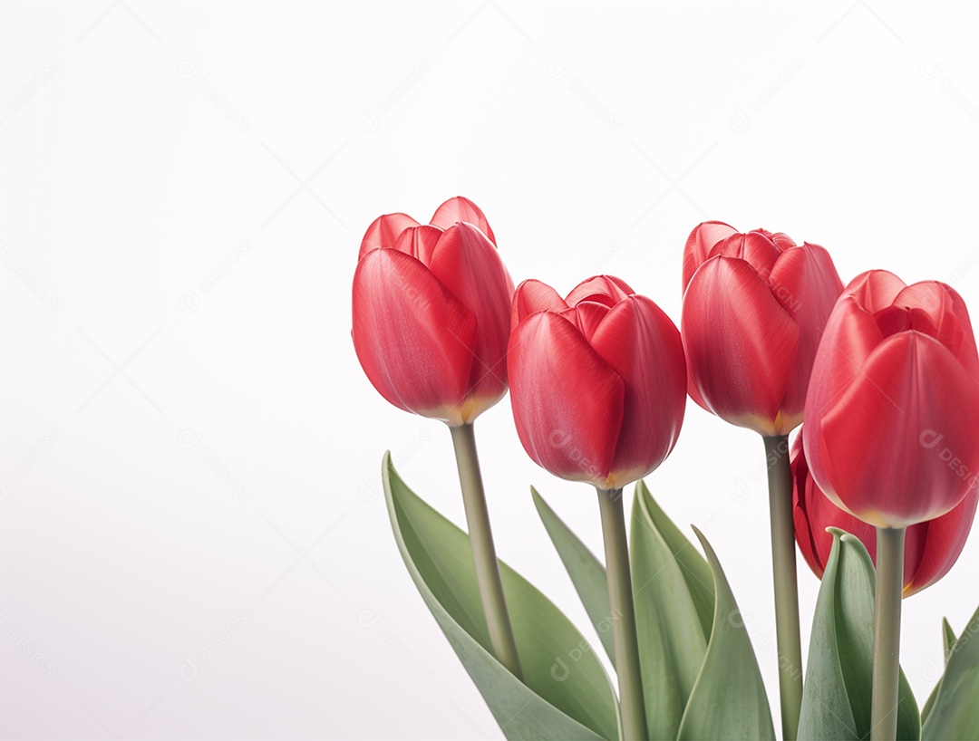 Lindo fundo com tulipas