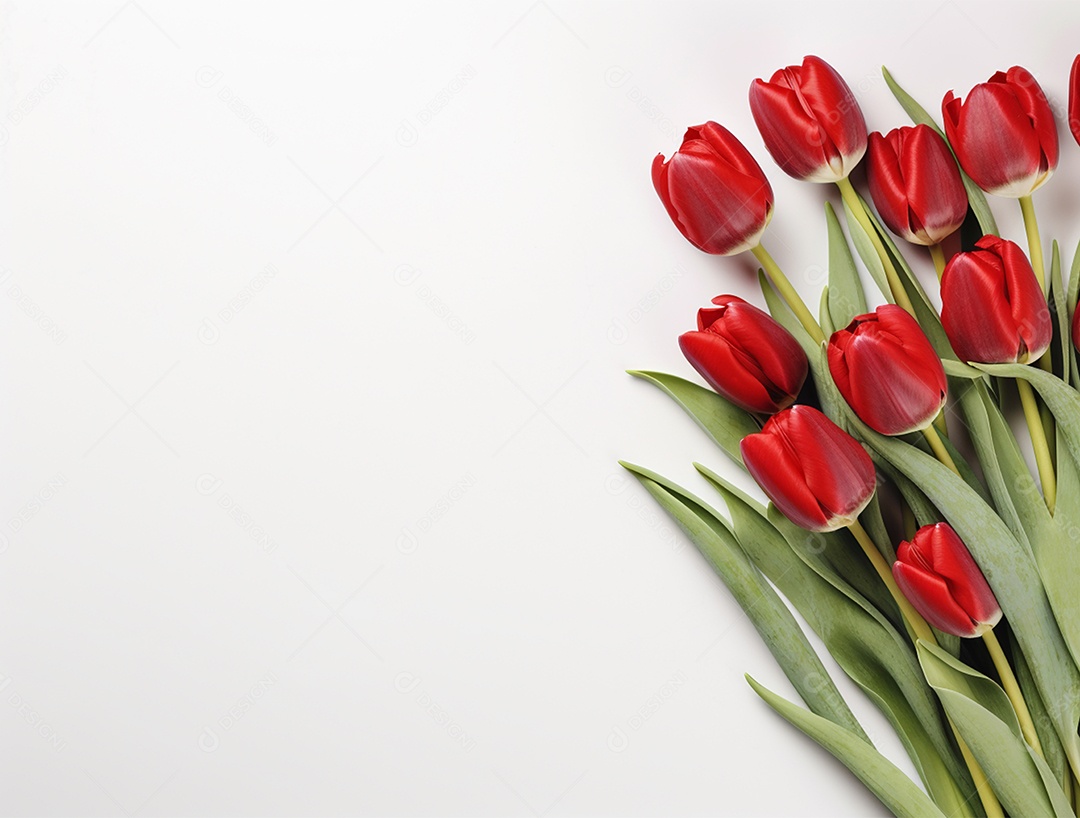 Lindo fundo com tulipas