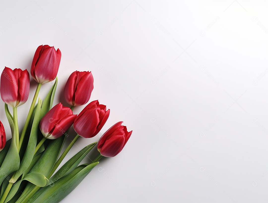 Lindo fundo com tulipas
