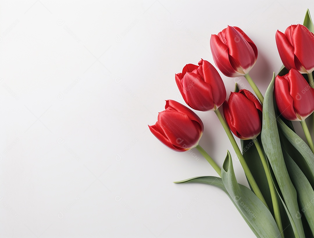 Lindo fundo com tulipas