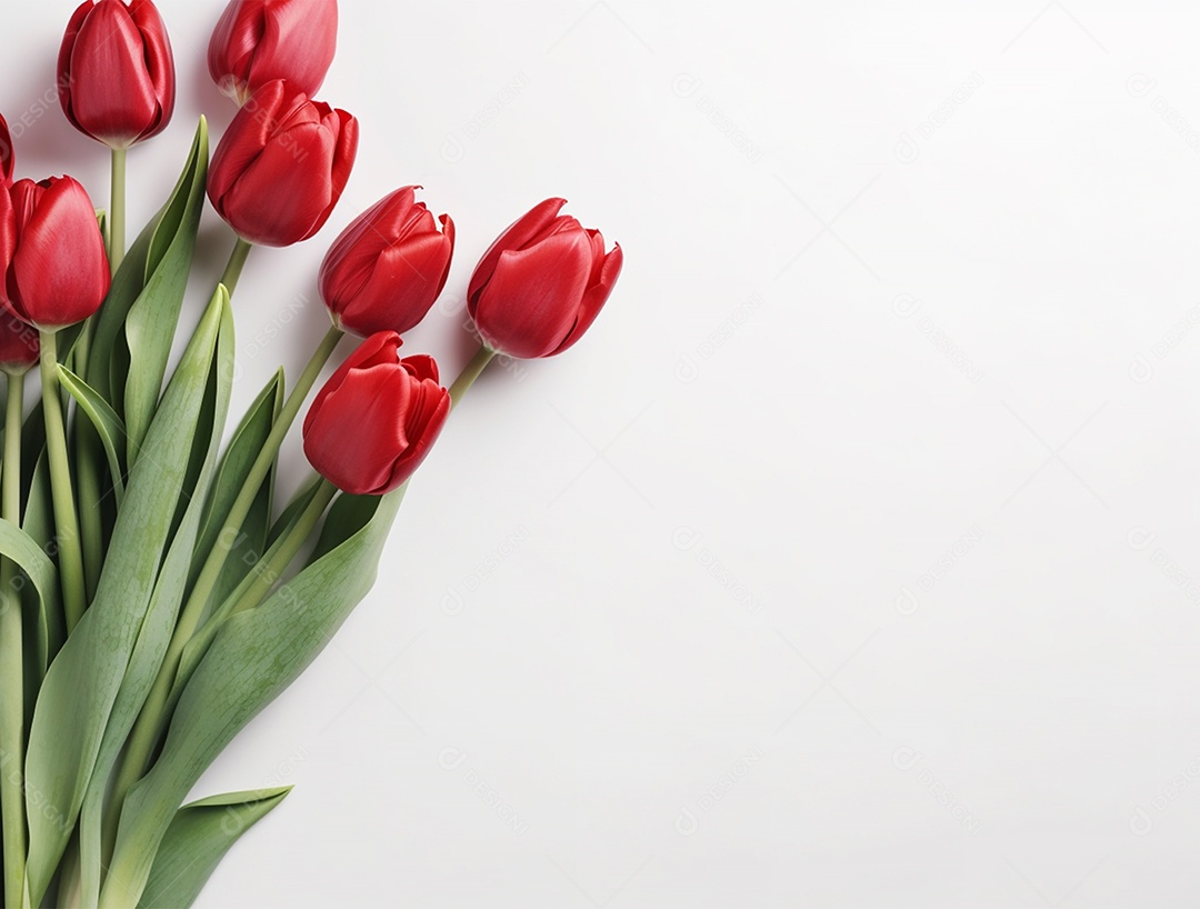 Lindo fundo com tulipas