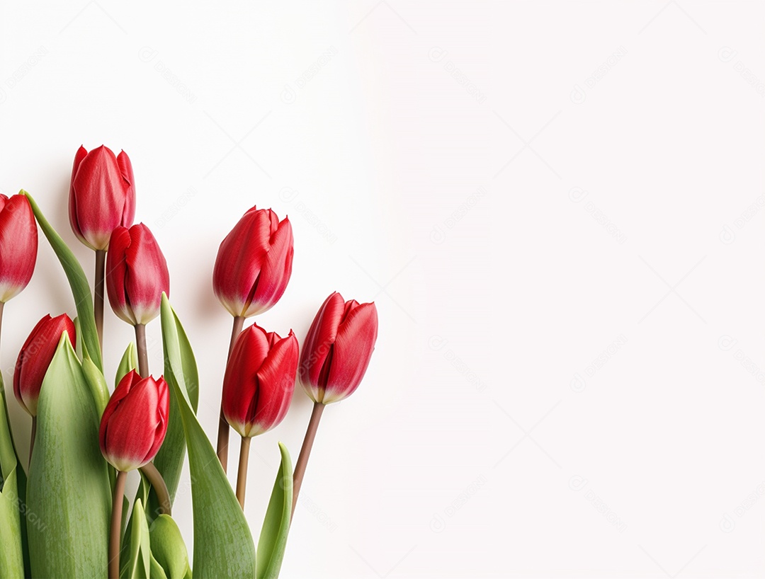 Lindo fundo com tulipas