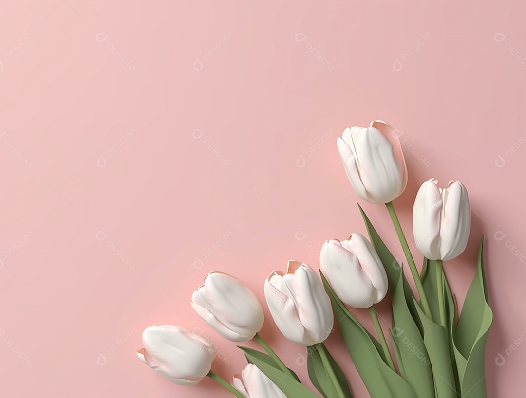 Lindo fundo com tulipas