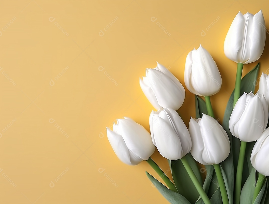 Lindo fundo com tulipas