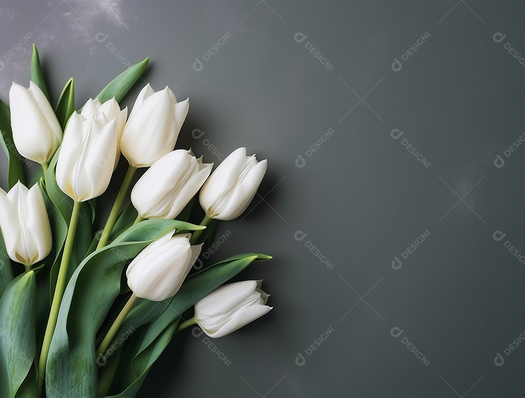 Lindo fundo com tulipas