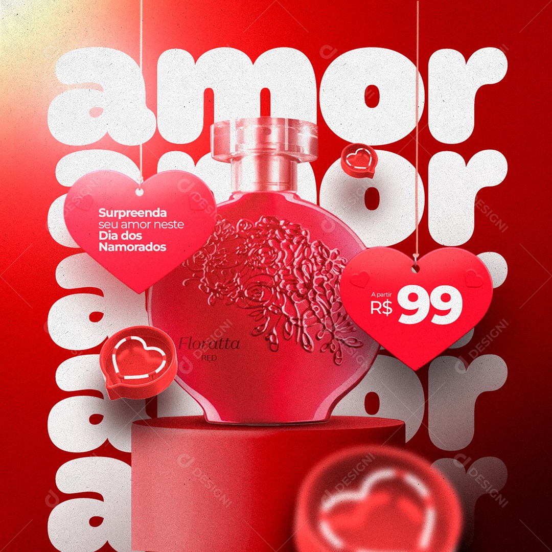 Surpreenda Seu Amor Neste Dia Dos Namorados A Partir 99,00 Perfumaria Social Media PSD Editável