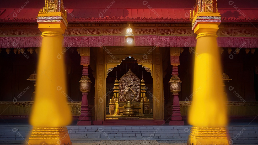 Imagem realista de Palácio de Buda de Jade, Anshan, Liaoning, China.