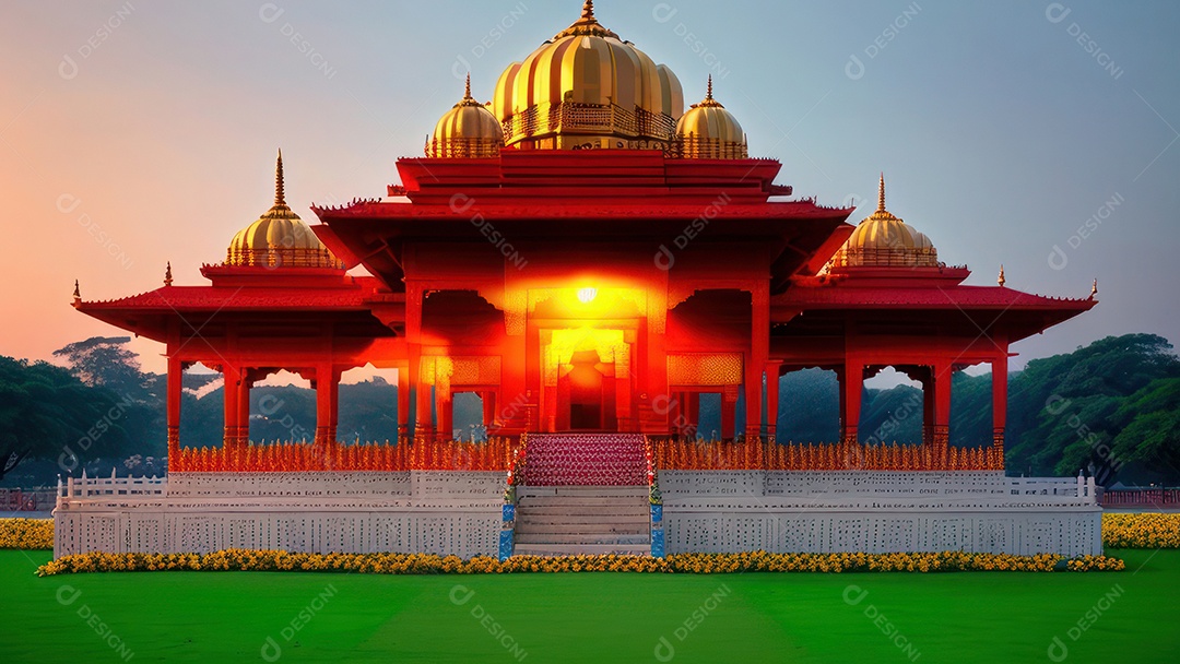 Imagem realista de Palácio de Buda de Jade, Anshan, Liaoning, China.