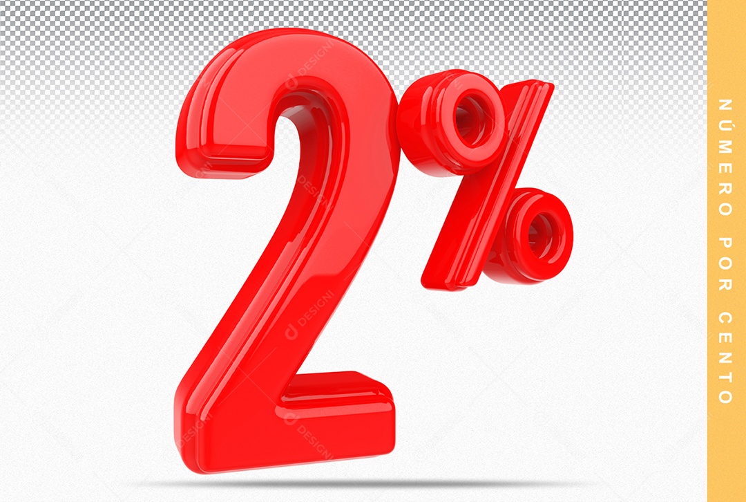 Number 2% Red Element For PSD Composition