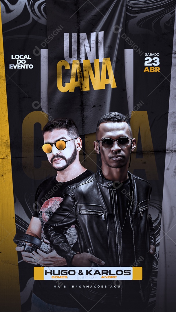 Social Media Unicana Hugo E Carlos PSD Editável