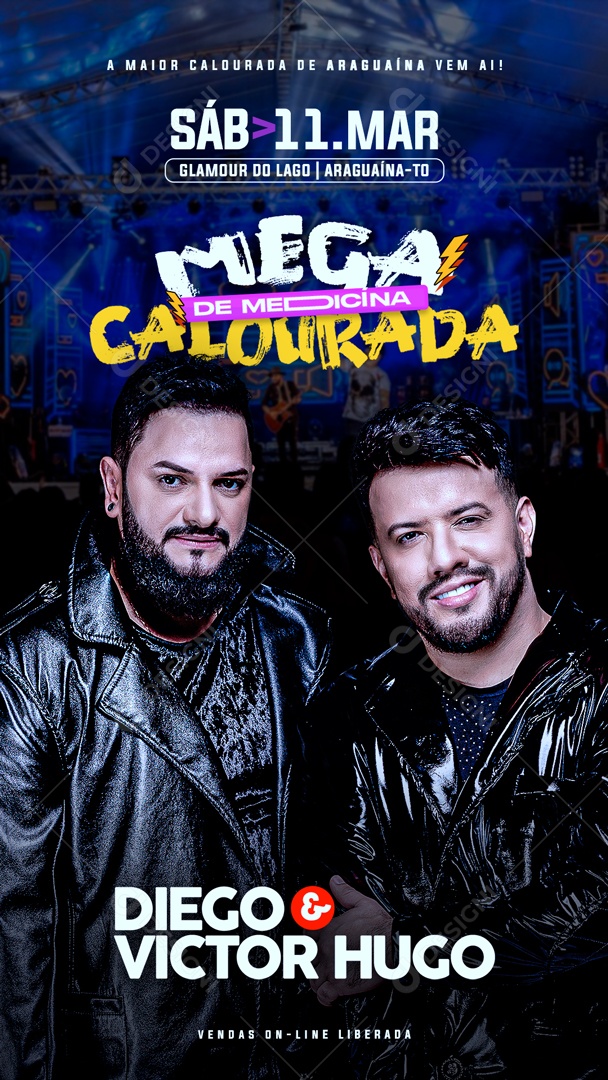 Story Mega Calourada De Medicina Diego e Victor Hugo Social Media PSD Editável
