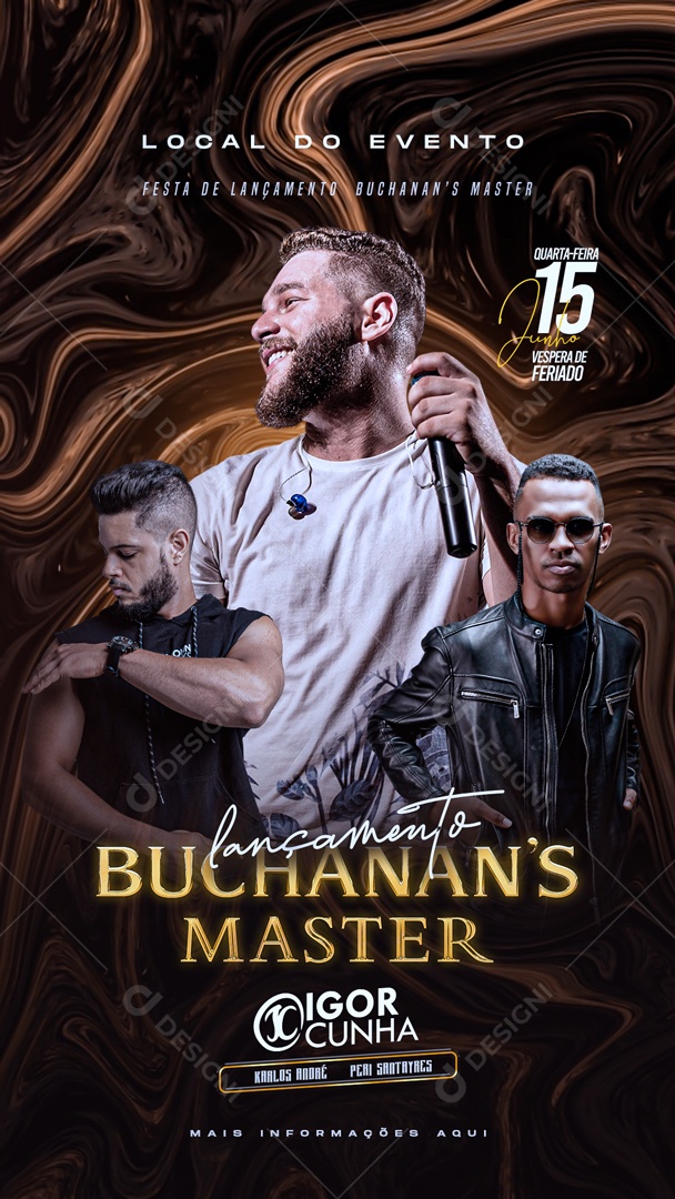 Story Buchanans Master Igor Cunha Lançamento Social Media PSD Editável