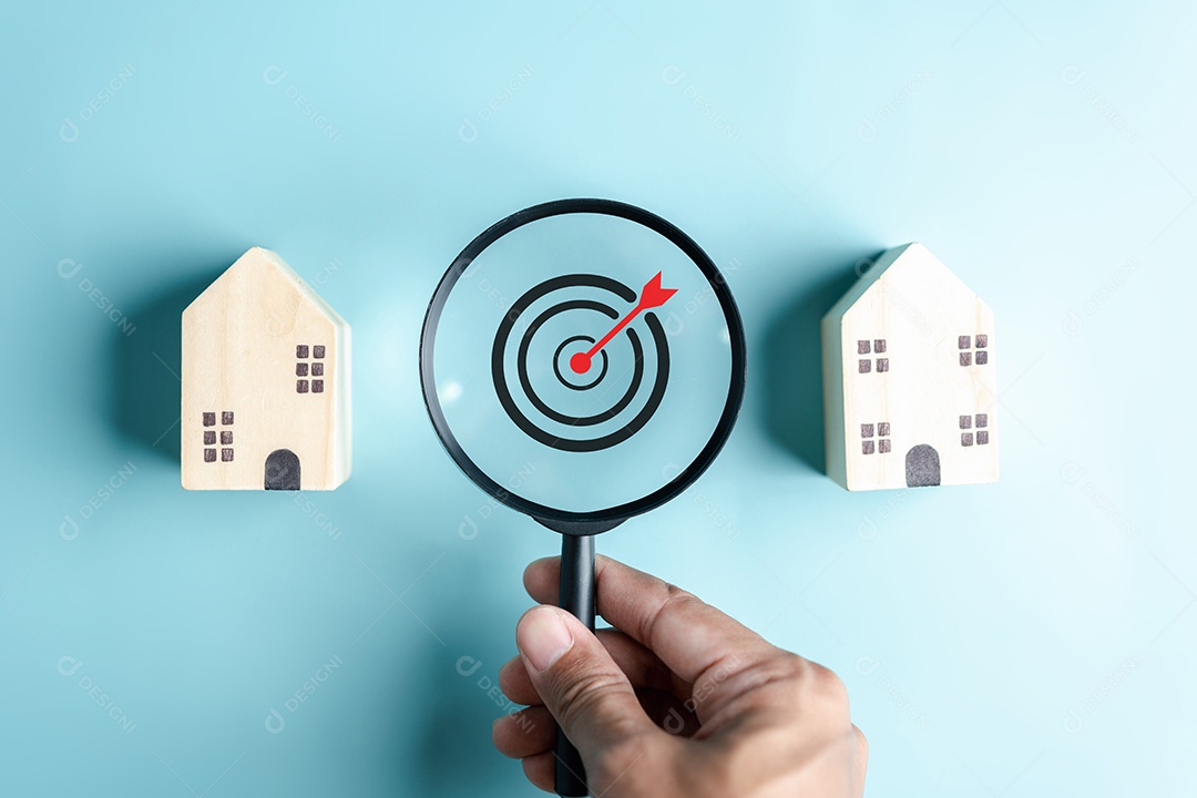 Casa de valor acrescentado. Alvo da vida comprando casa para planejamento de investimentos em negócios imobiliários