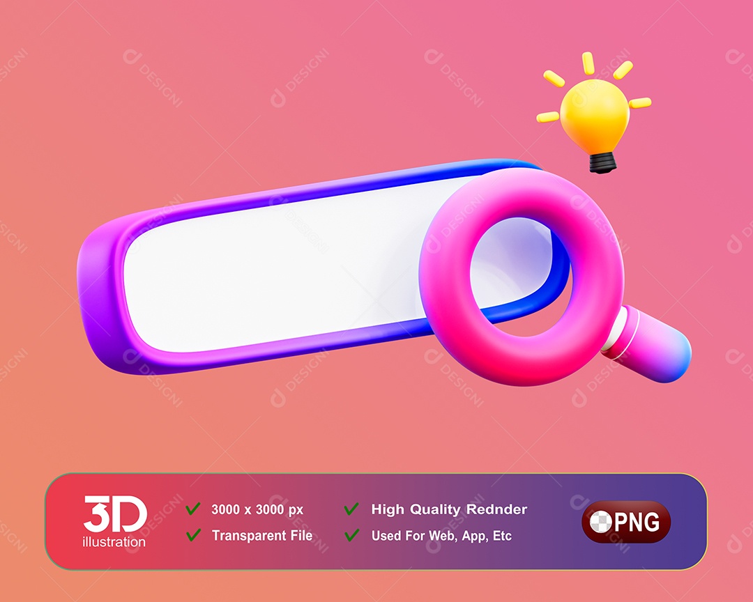 Pesquisa Elemento 3D Para Composição PSD