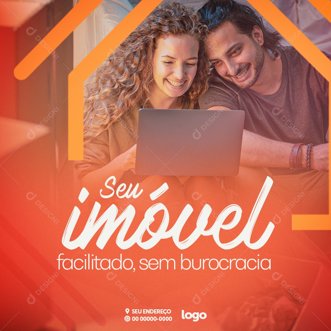 Social Media Seu Imóvel Imobiliária PSD Editável
