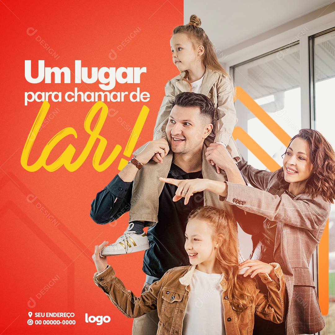 Social Media Imobiliária Um Lugar Para Chamar De Lar PSD Editável