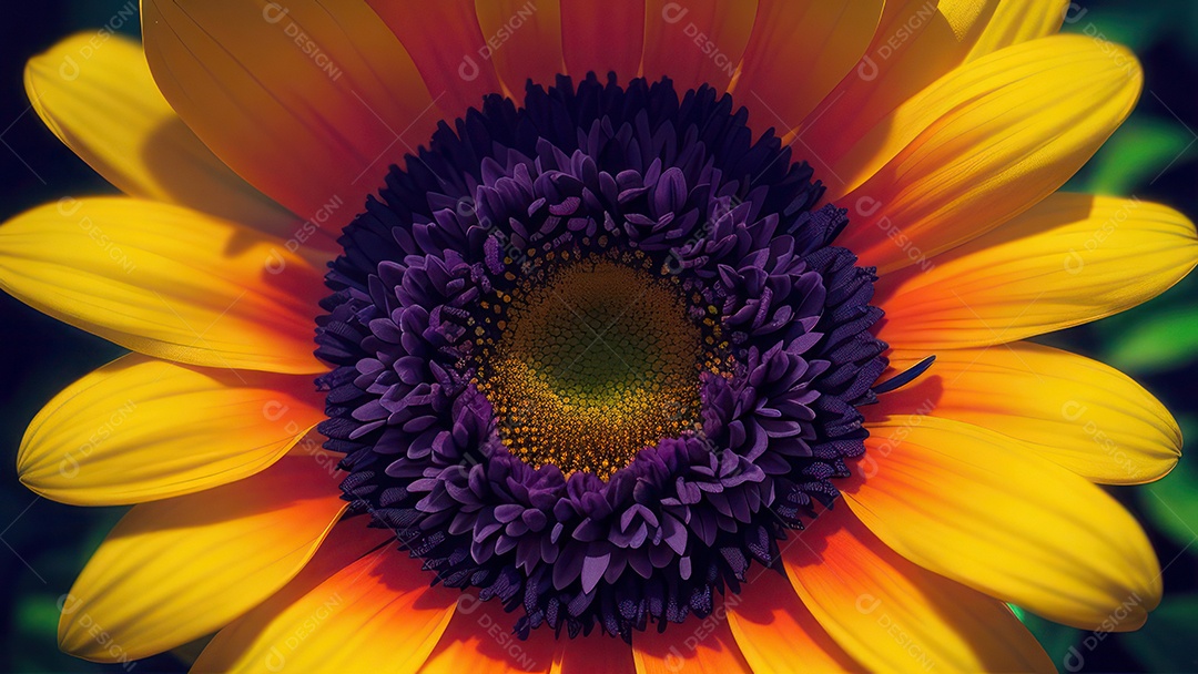 Imagem realista de linda flor sobre fundo isolado.