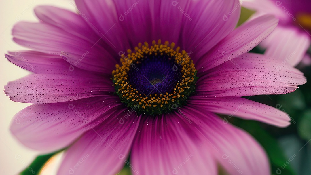 Imagem realista de linda flor sobre fundo isolado.