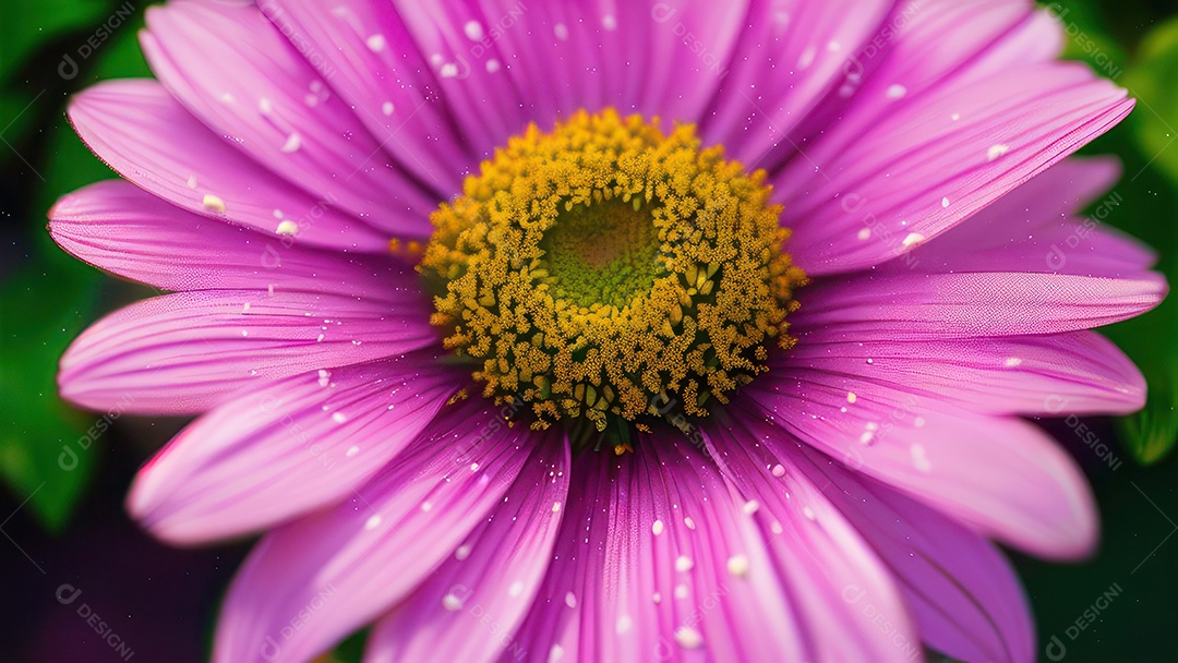 Imagem realista de linda flor sobre fundo isolado.