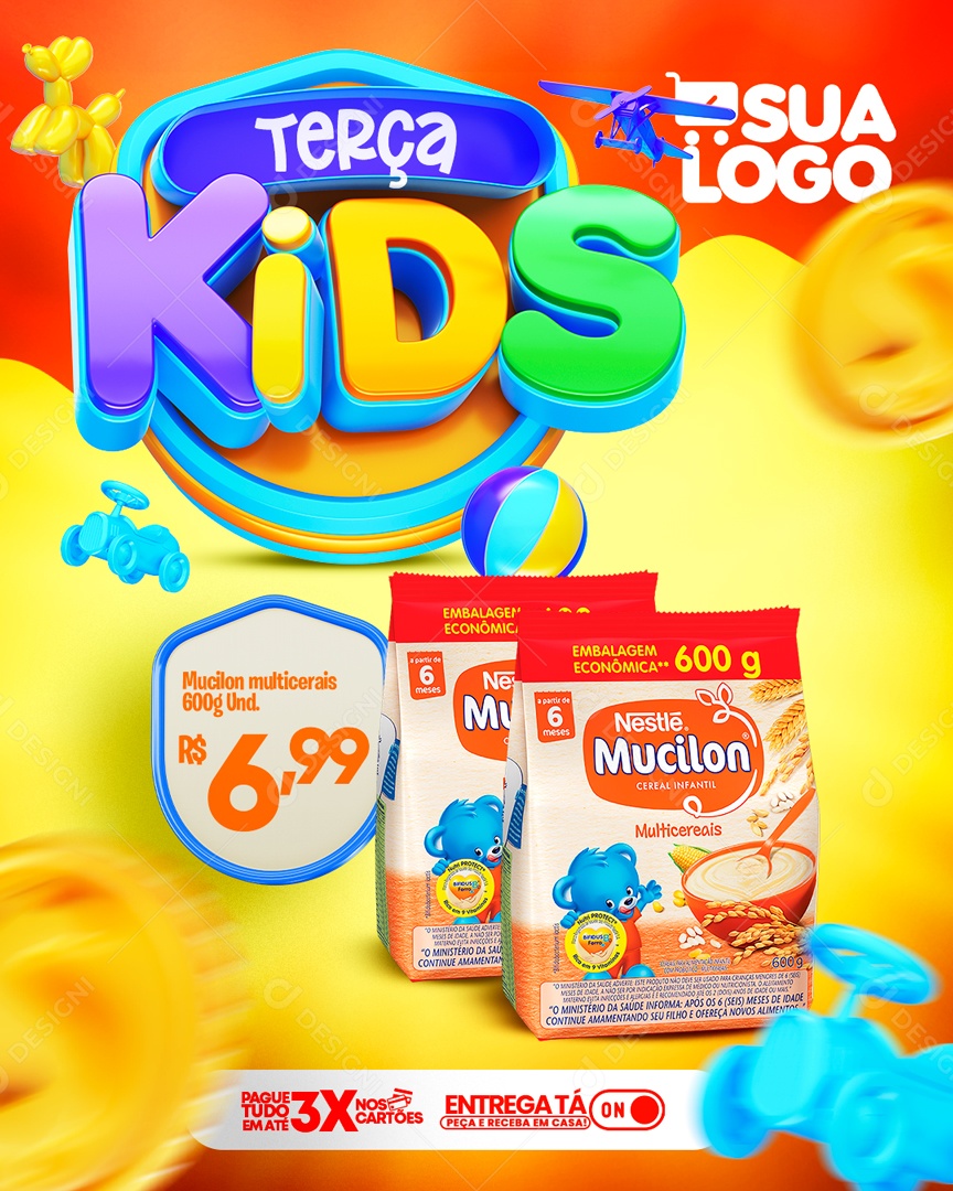 Social Media Story Quarta Kids Mucilon Dia Das Crianças PSD Editável