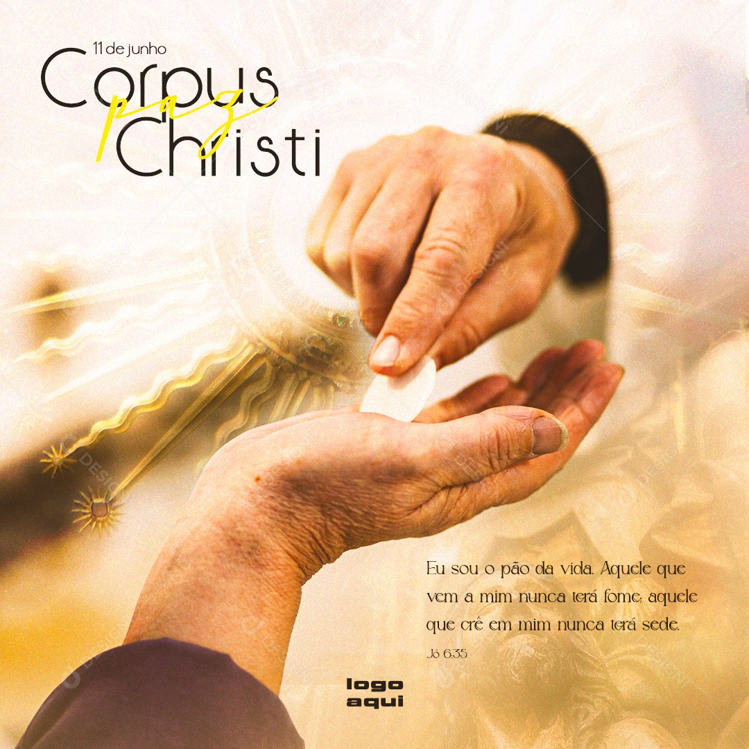 Social Media Feed Corpus Christi Paz PSD Editável