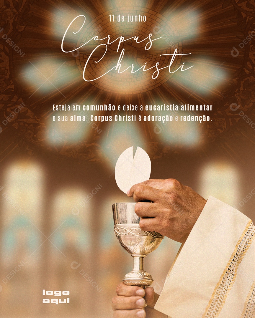 Story Corpus Christi Adoração e Redenção Social Media PSD Editável