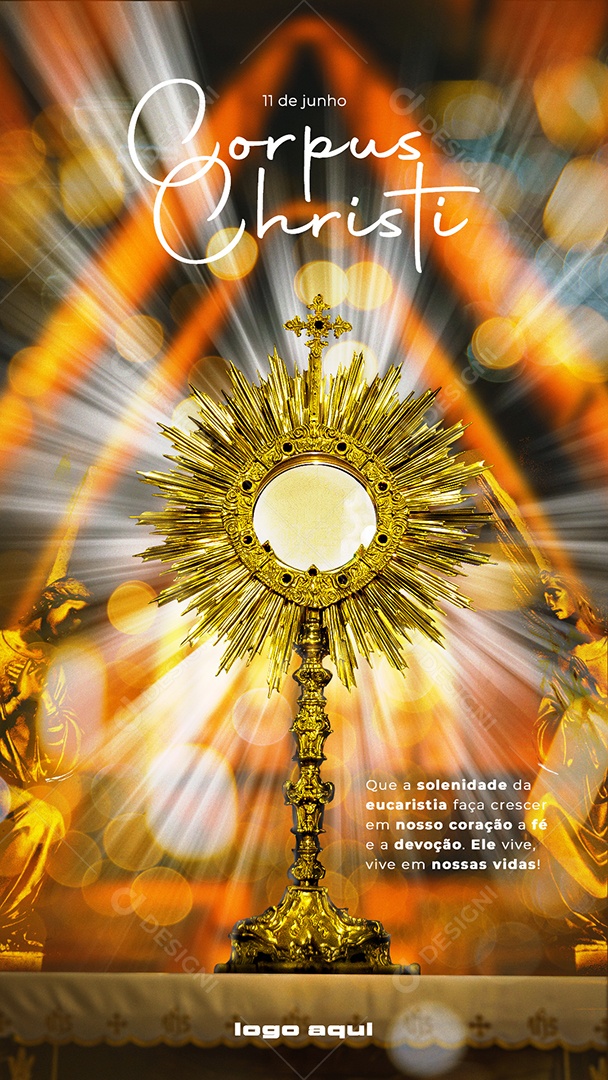 Story Corpus Christi 11 De Junho Nossa Vidas Social Media PSD Editável