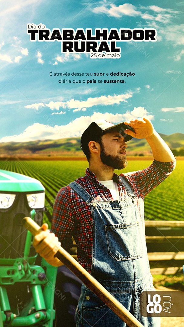 Story Dia Do Trabalhador Rural 25 De Maio Suor E Dedicação Social Media PSD Editável
