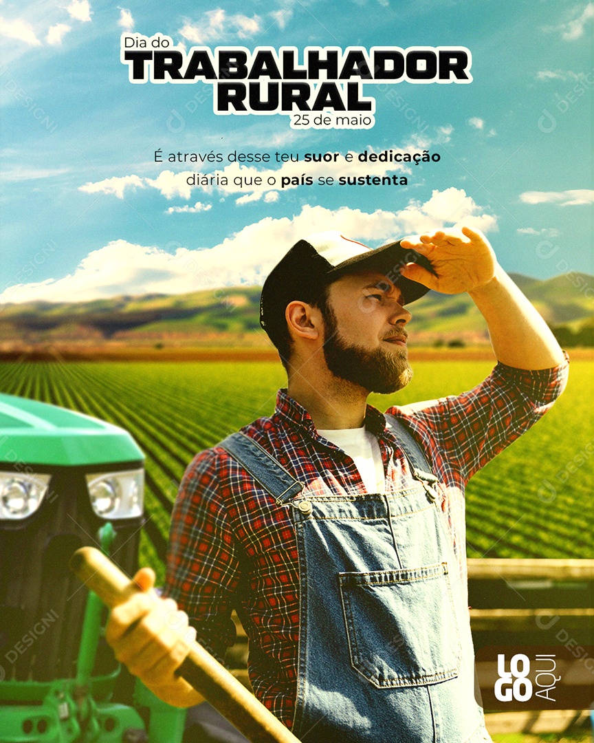 Story Dia Do Trabalhador Rural 25 De Maio Suor E Dedicação Social Media PSD Editável