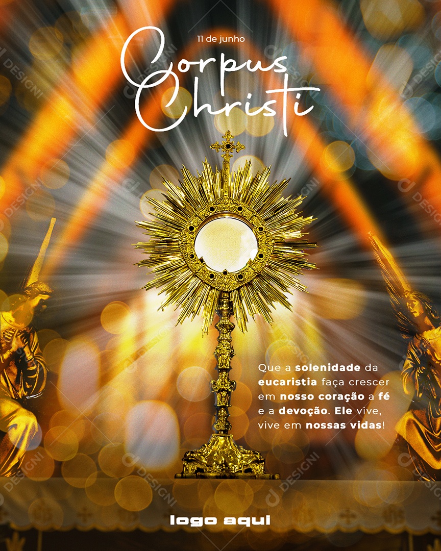 Story Corpus Christi 11 De Junho Nossas Vidas Social Media PSD Editável