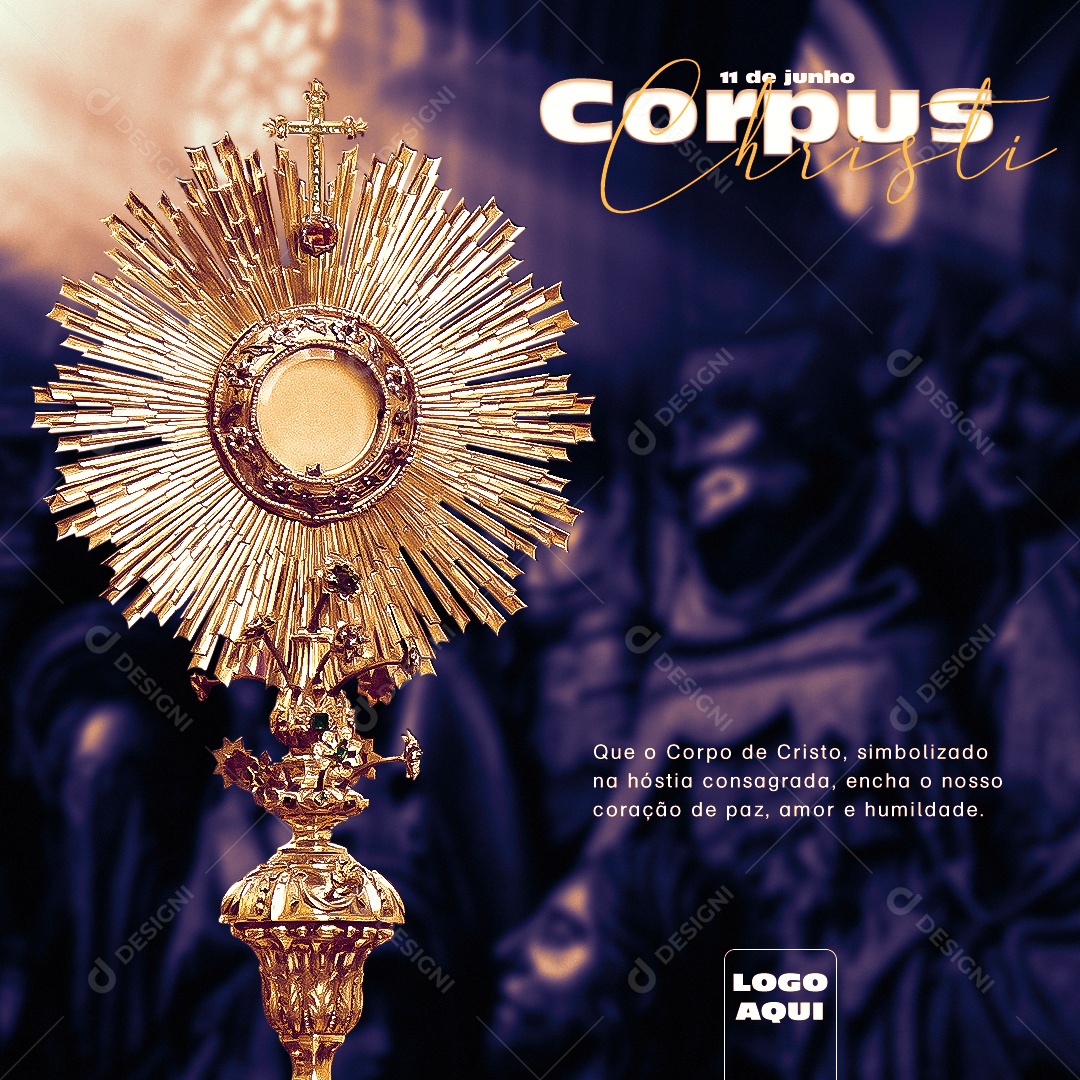Feed Corpus Christi 11 De Junho Corpo De Cristo Social Media PSD Editável