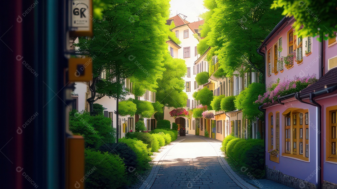 Imagem realista de cidade.