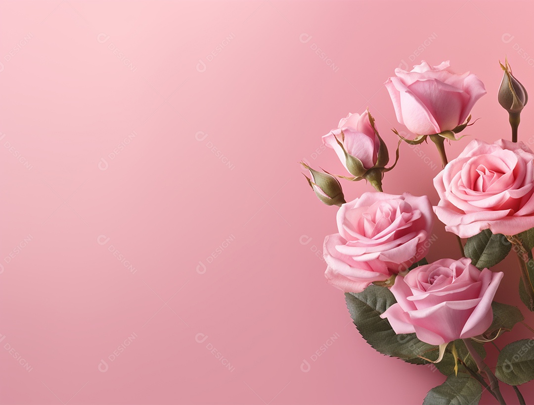 Fundo com lindas rosas