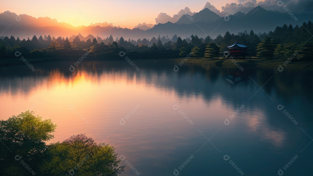 Imagem realista casa japonesa.