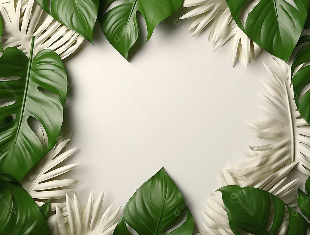 Fundo background de folhagens