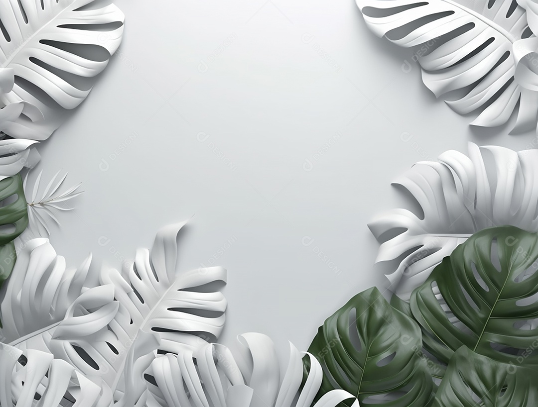 Fundo background de folhagens