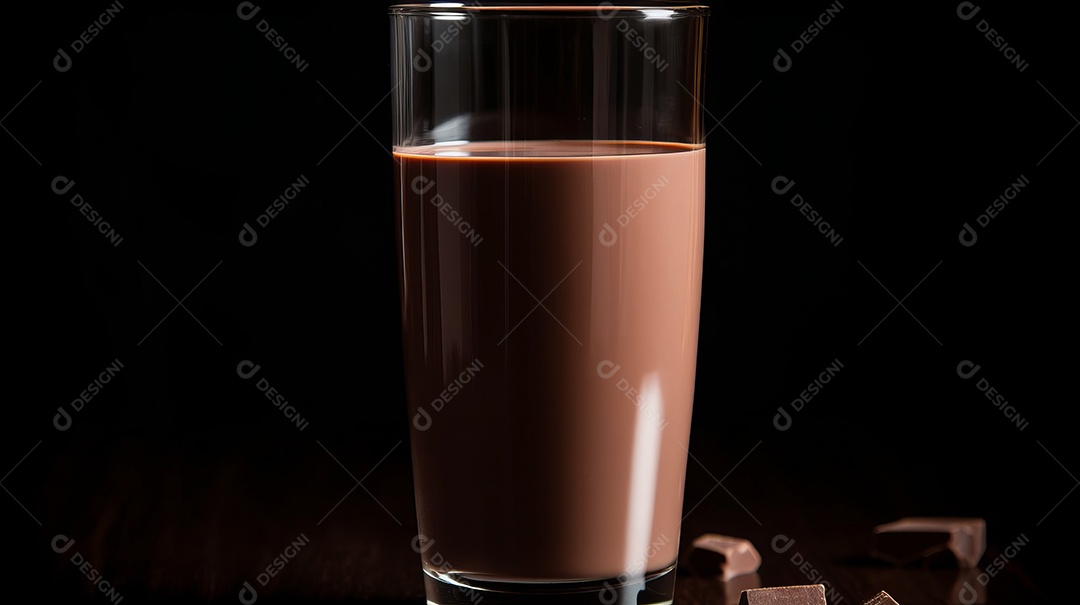 Dia Mundial do Chocolate 07 de julho leite com chocolate Generative AI.