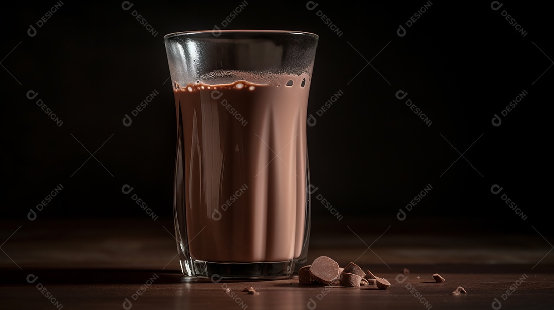 Dia Mundial do Chocolate 07 de julho leite com chocolate Generative AI.