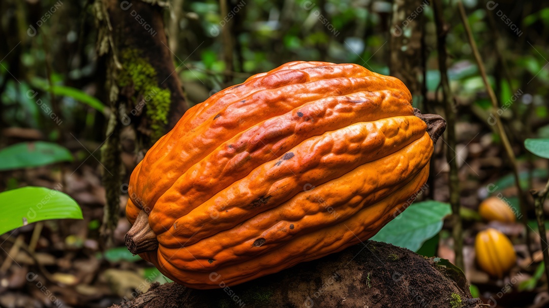 Dia Mundial do Chocolate 07 de julho fruto do cacau Generative AI.