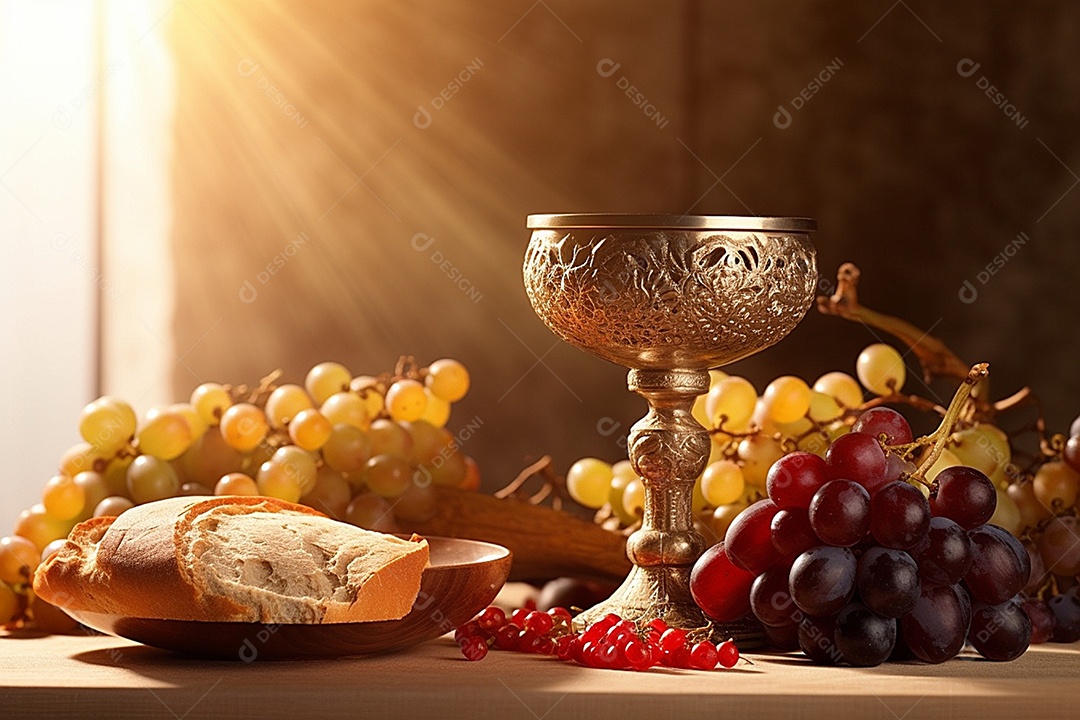 Banquete sobre uma mesa Corpus de christus