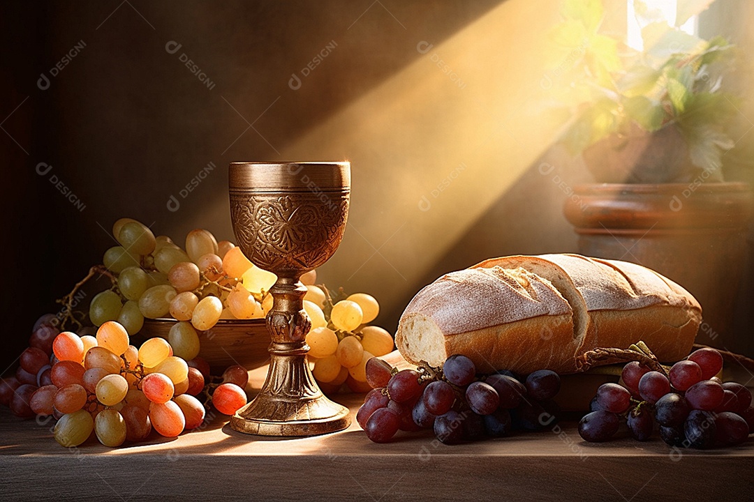 Banquete sobre uma mesa Corpus de christus