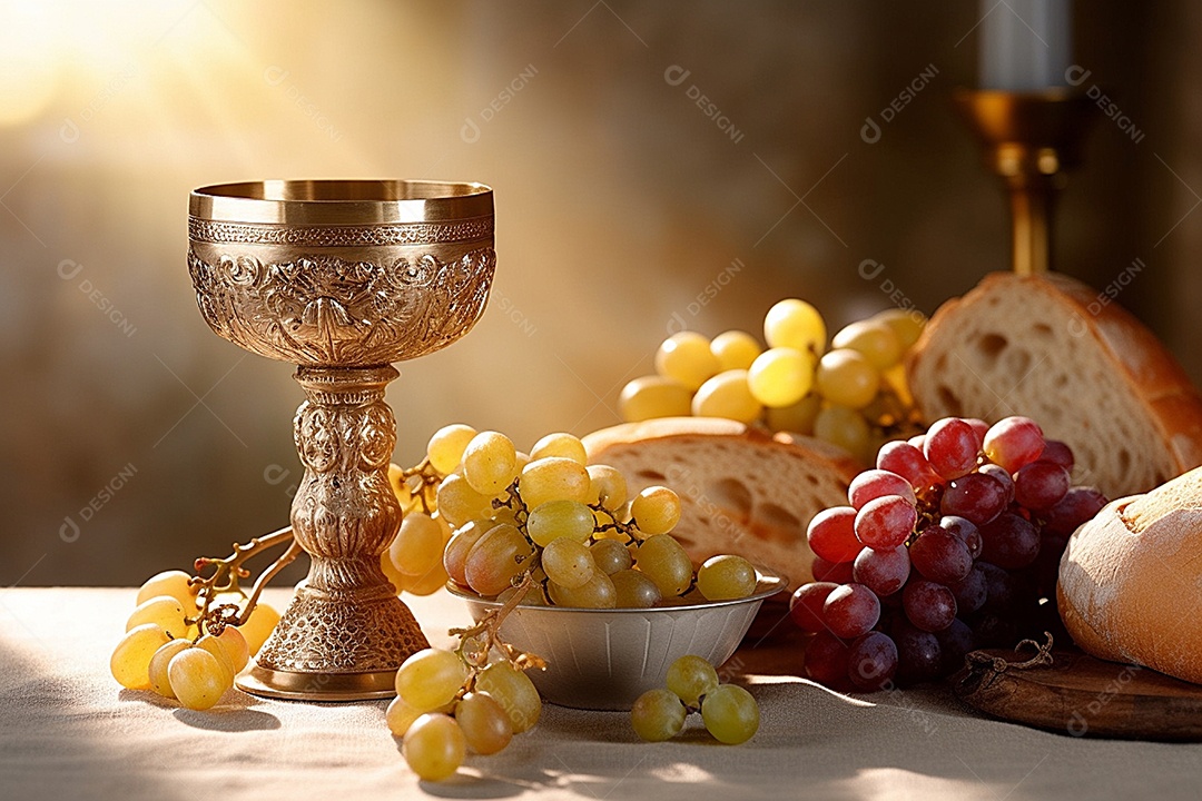 Banquete sobre uma mesa Corpus de christus