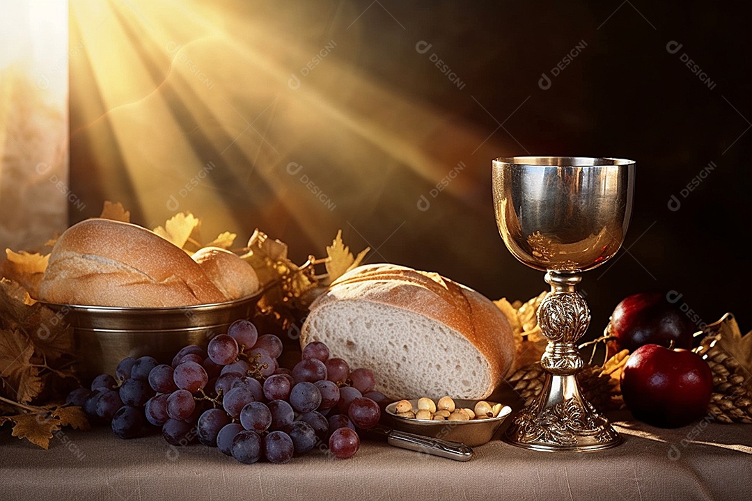 Banquete sobre uma mesa Corpus de christus